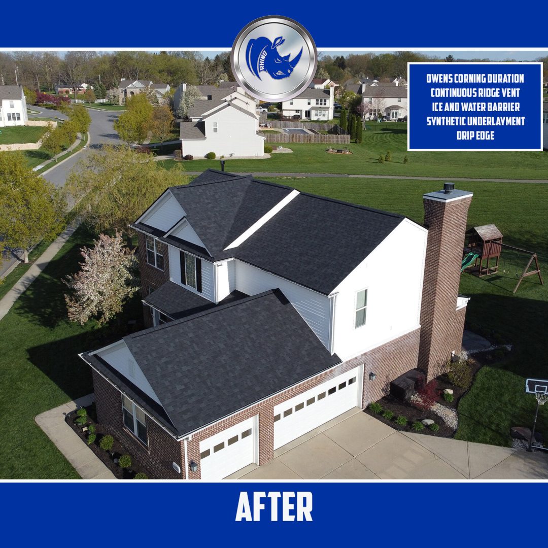 Rhino Roofing and Exteriors providing another quality roof replacement.